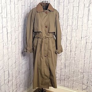 COAT COLLECTIBIES Olive Green Trench‎ coat Size 12